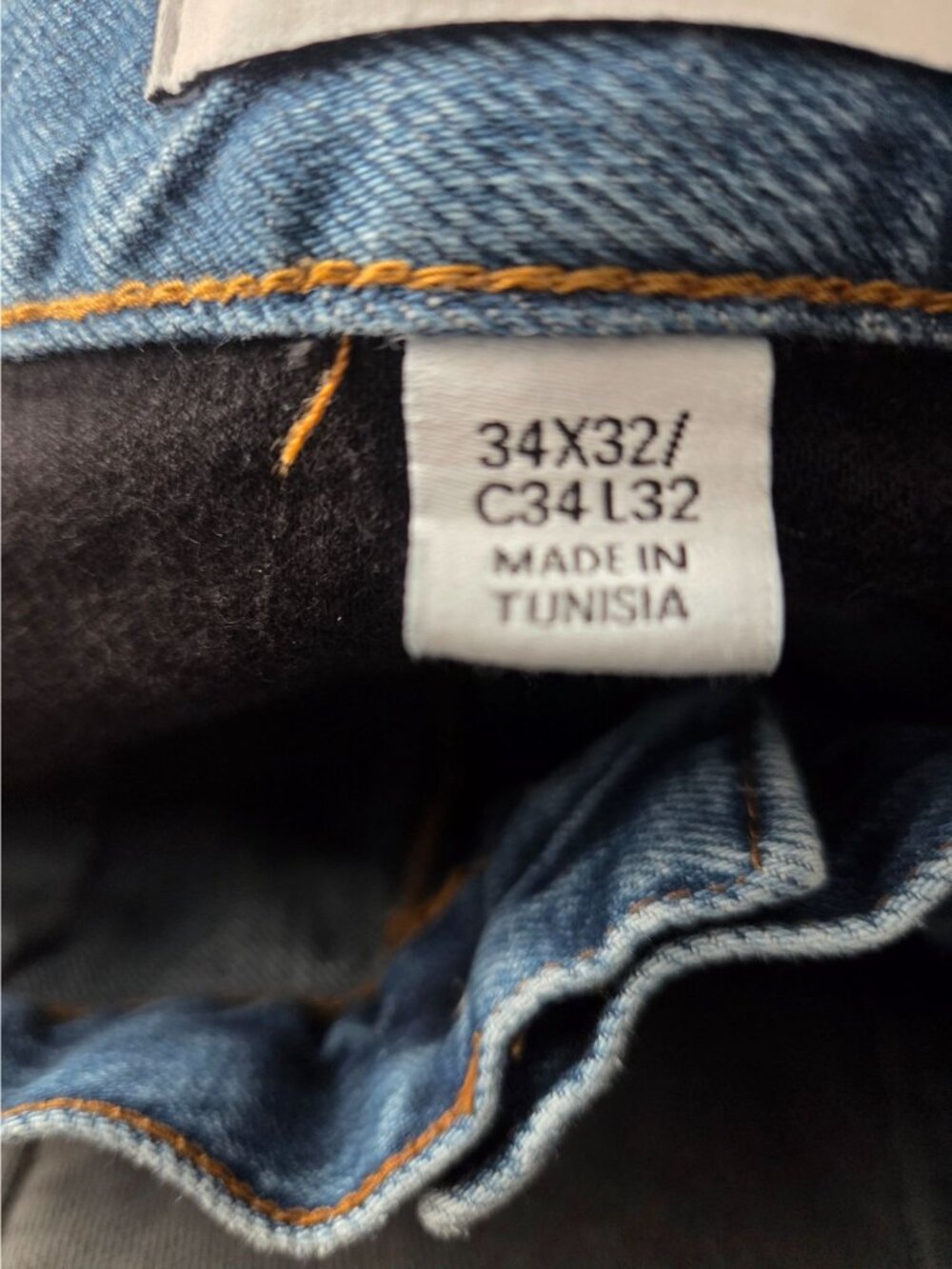 Calvin Klein Premium Italian Denim Jeans 34X32 Contrast Patch Detailing Modern F - Picture 7 of 10
